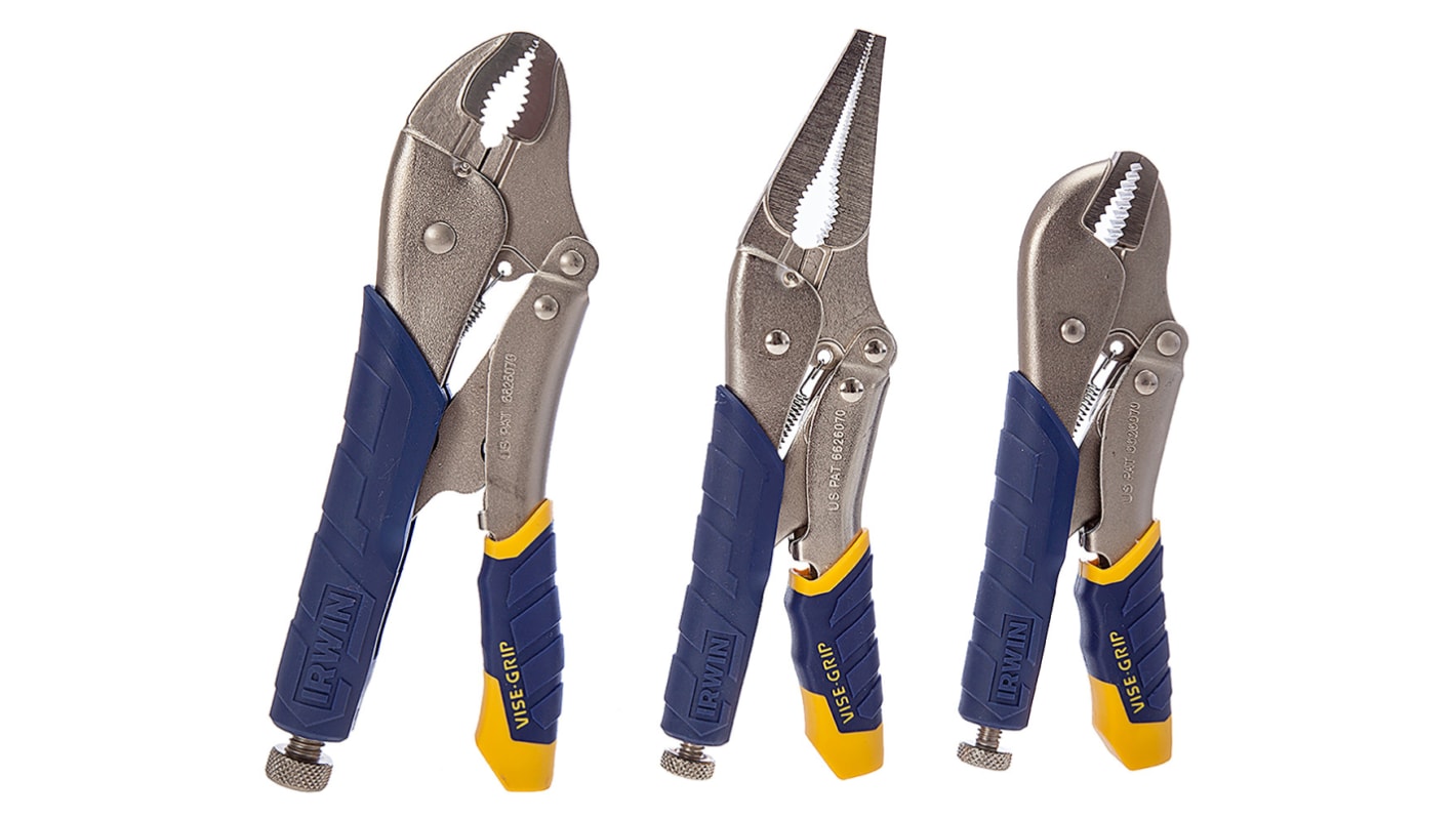 Irwin 3-Piece Locking Pliers, 175 mm Overall