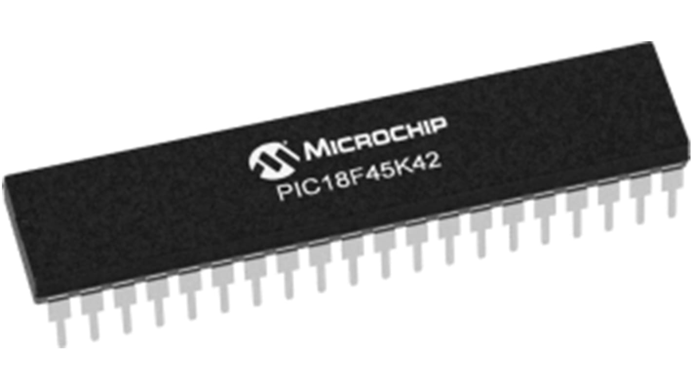 Microchip Mikrocontroller PIC18 8-bit-CPU 8bit THT 32 KB PDIP 40-Pin 64MHz 256 B RAM