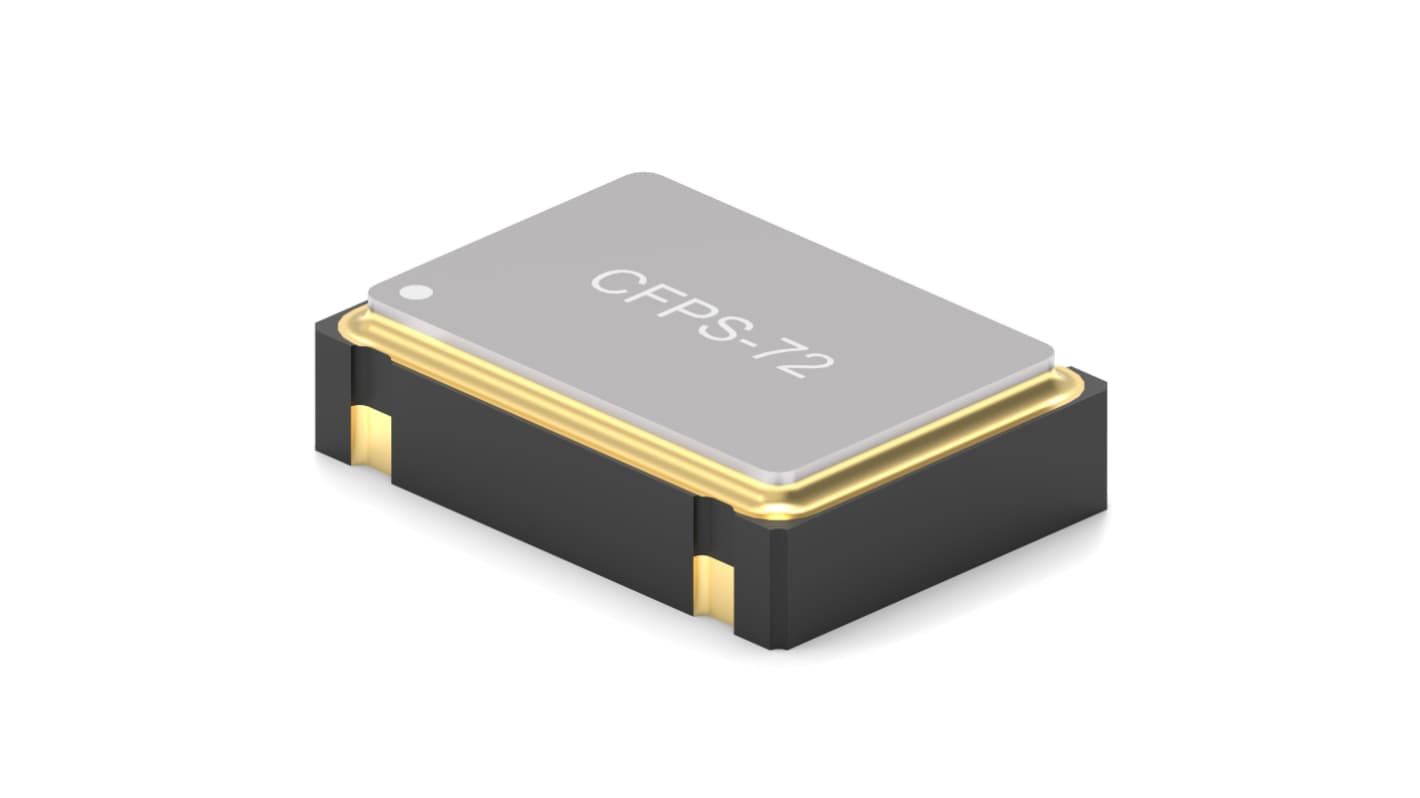 IQD Oszillator,Takt, 16MHz, ±50ppm, HCMOS, TTL, SMD, 4-Pin, Oberflächenmontage, 7.2 x 5.2 x 1.4mm