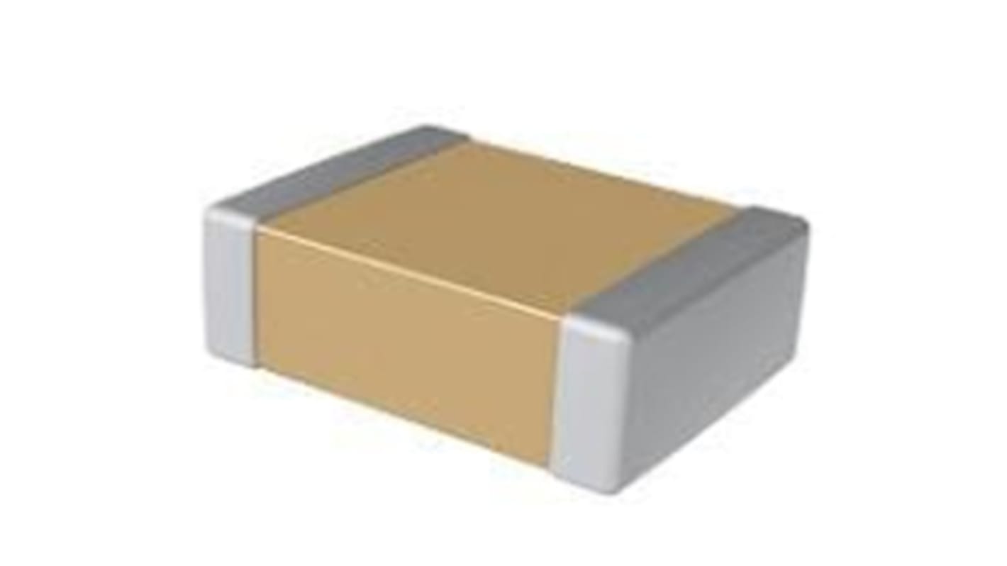 KEMET, C, SMD MLCC, Vielschicht Keramikkondensator X7R, 10nF ±10% / 1.5kV dc, Gehäuse 1206 (3216M)