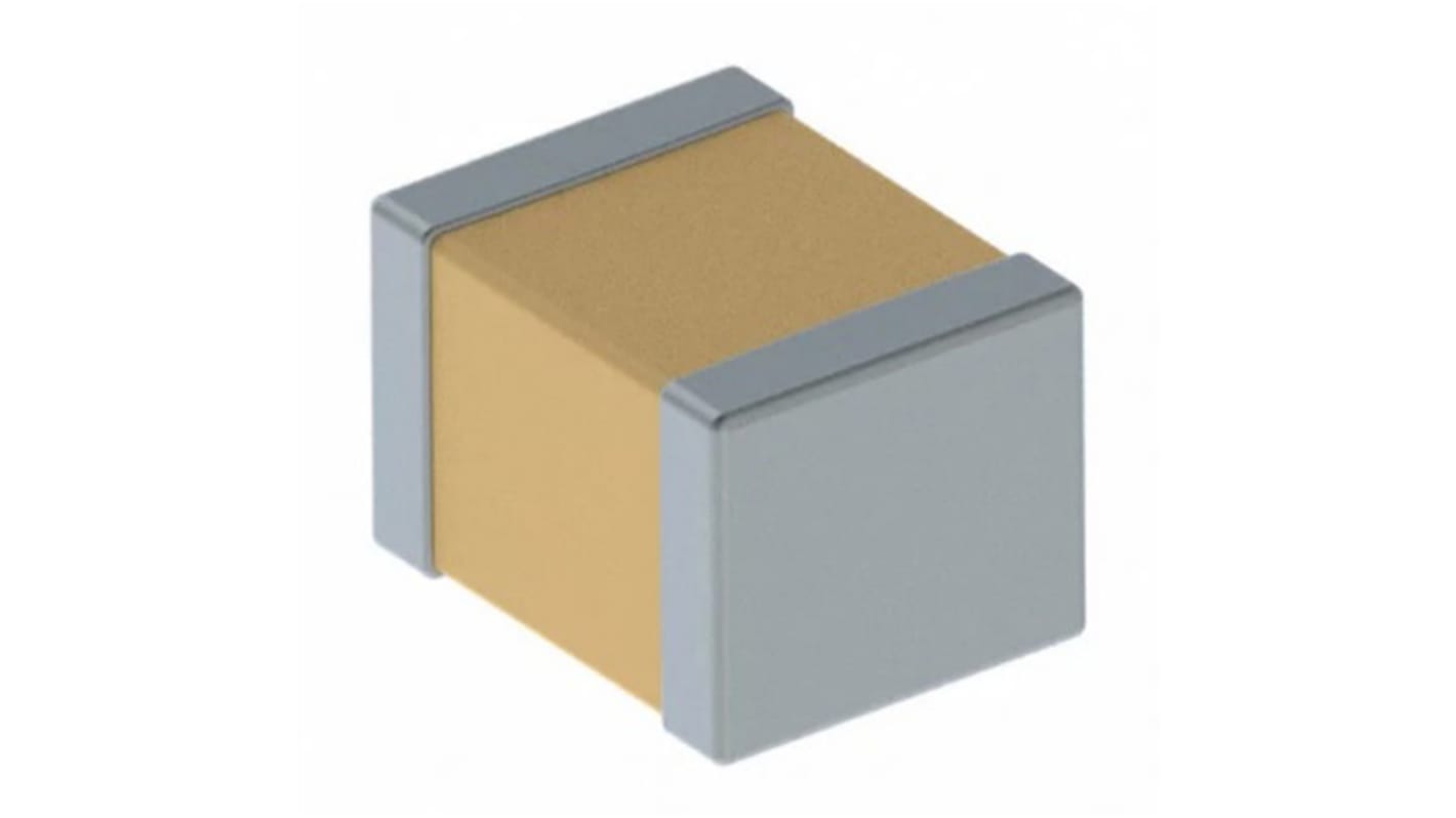 KEMET 100nF Multilayer Ceramic Capacitor MLCC, 500V dc V, ±10% , SMD