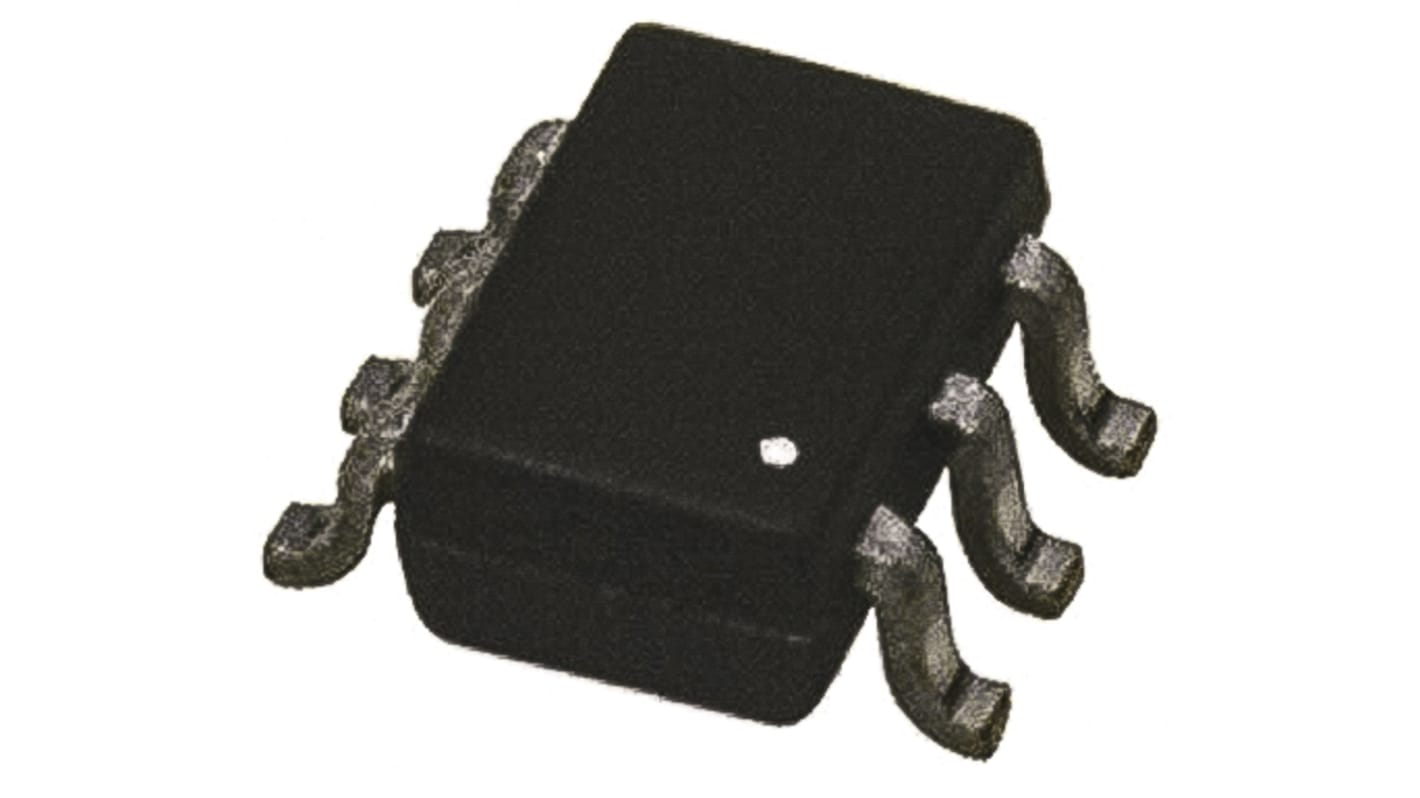 N-Channel MOSFET, 1.1 A, 20 V, 6-Pin SOT-363 Vishay SI1902CDL-T1-GE3