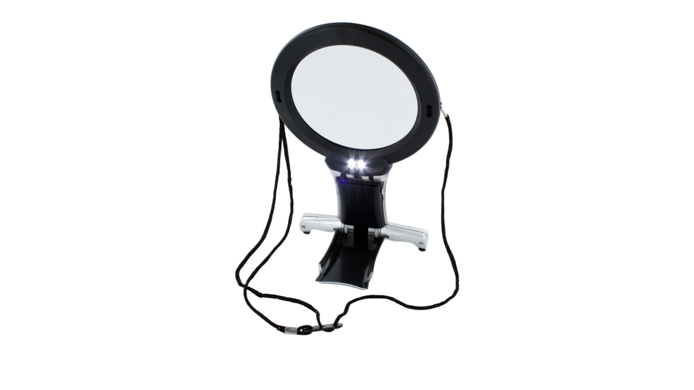 RS PRO Illuminated Magnifier, 2X x Magnification