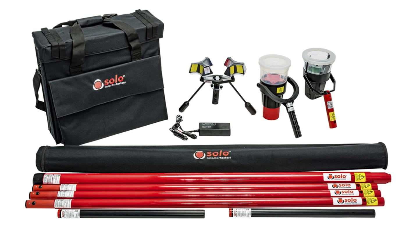 No Climb Solo Series Smoke and Heat Detector Kit, 9m Reach, Battery-Powered, Cordless
