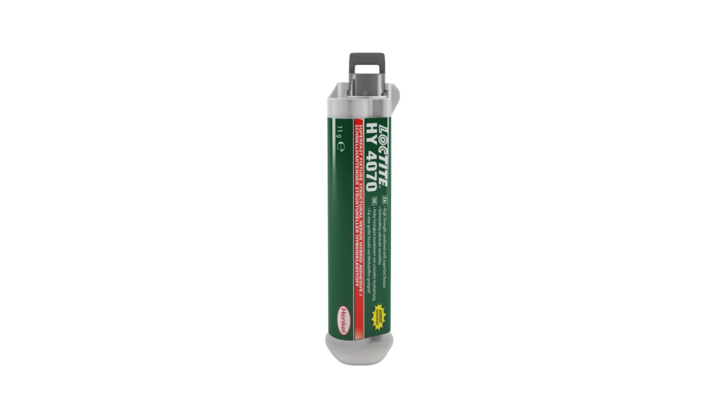 Adesivo ibrido cianoacrilico/acrilico Loctite HY 4070, col. Trasparente, Cartuccia da 11 g