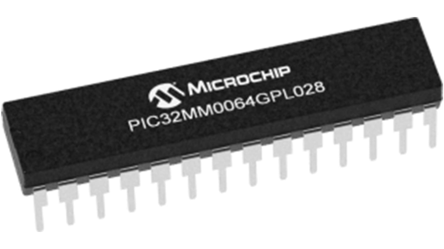 Mikrokontroler Microchip PIC32 SDIP 28-pinowy Otwór przezierny microAptiv UC 32 bit 64 kB 32bit CAN: 25MHz RAM:8 kB