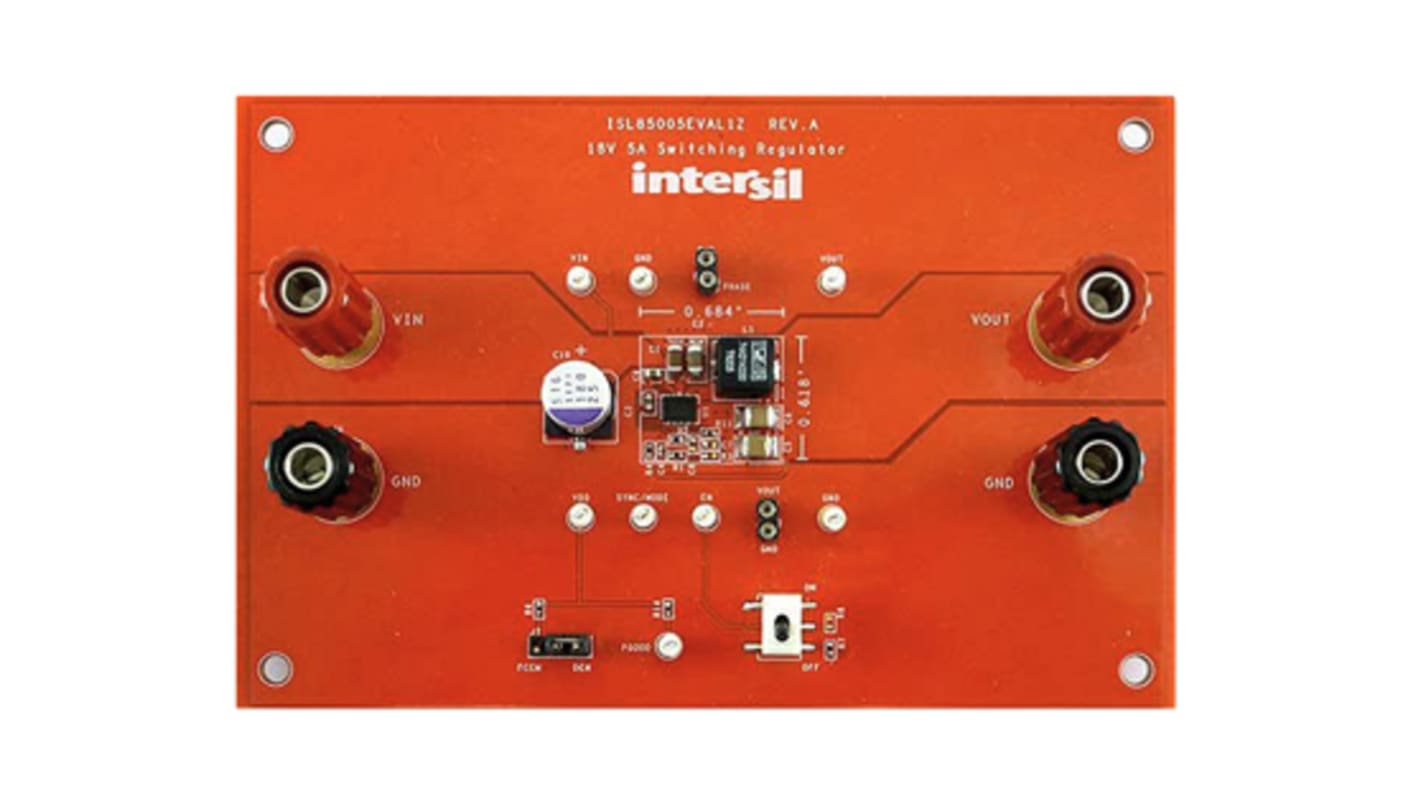 Renesas Electronics 評価ボード, 評価ボード, バックレギュレータ, 同期バックレギュレータ 用, ISL85005EVAL1Z