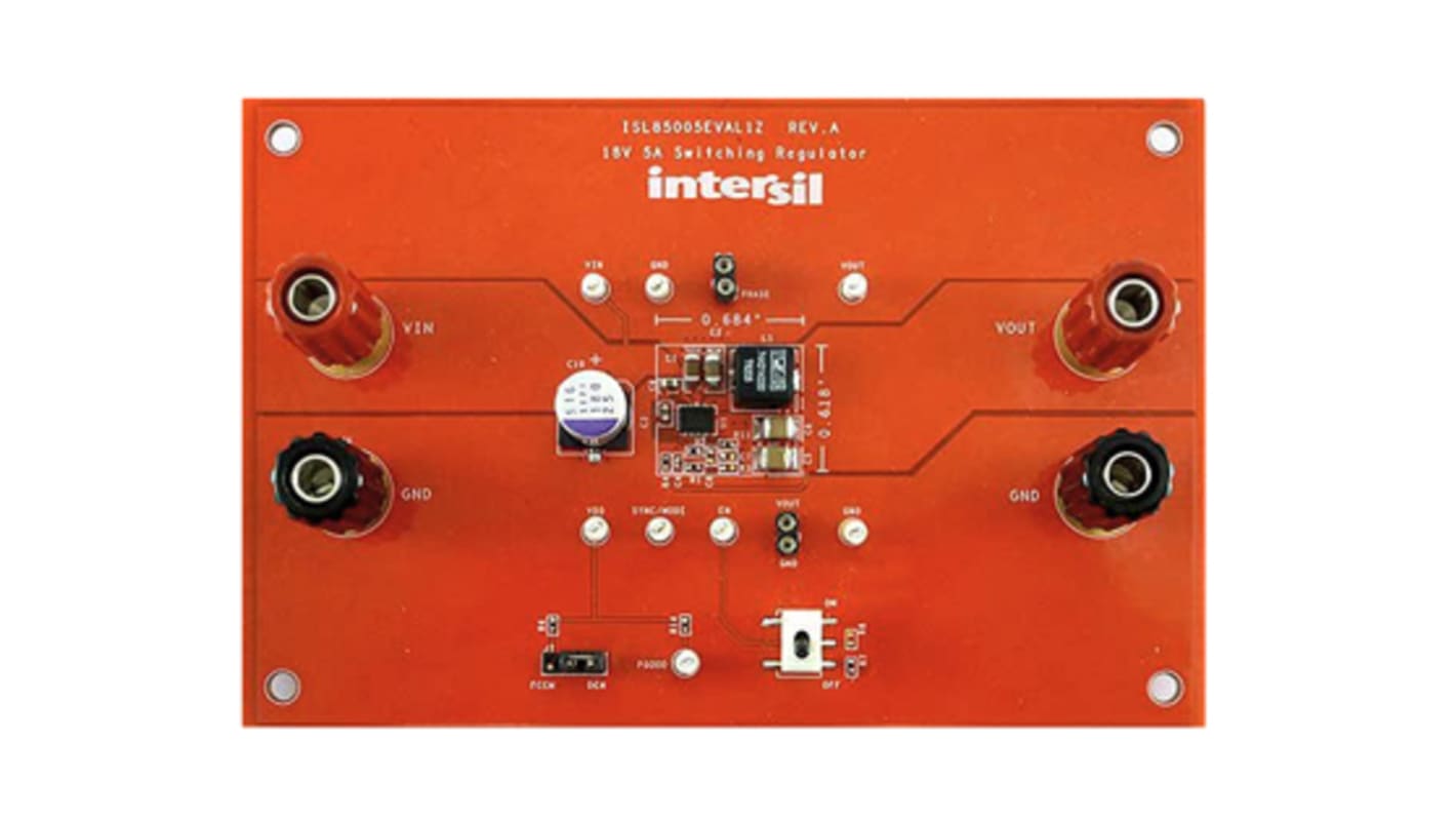 Placa de evaluación Regulador reductor Renesas Electronics Evaluation Board - ISL85005AEVAL1Z