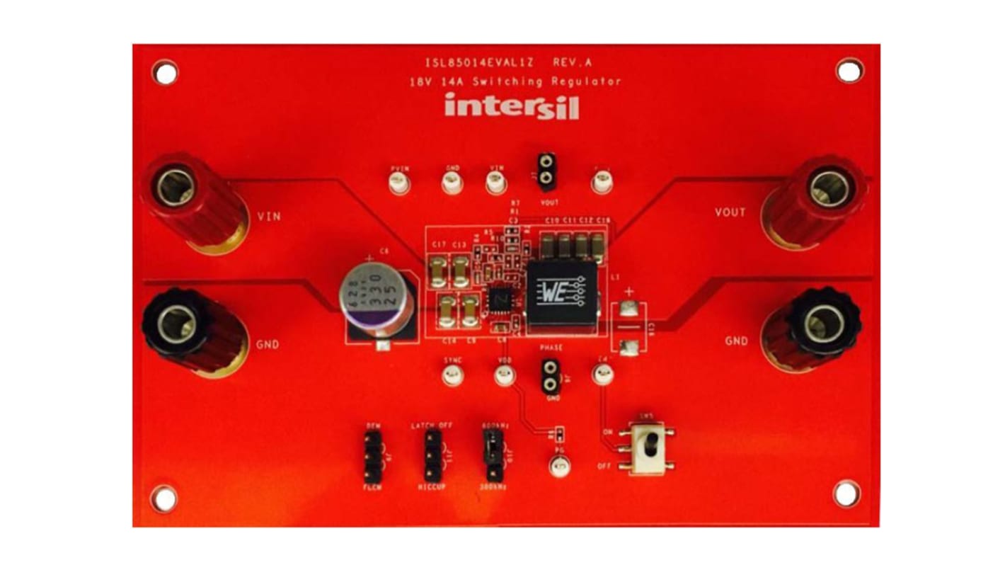 Renesas Electronics Evaluation Board Buck Regulator for ISL85014 for Synchronous Buck Regulator