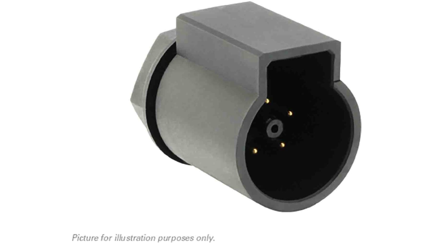 Souriau Circular Connector, 5 Contacts, Cable Mount, Socket, Male, IP68, IP69K, UTL Series