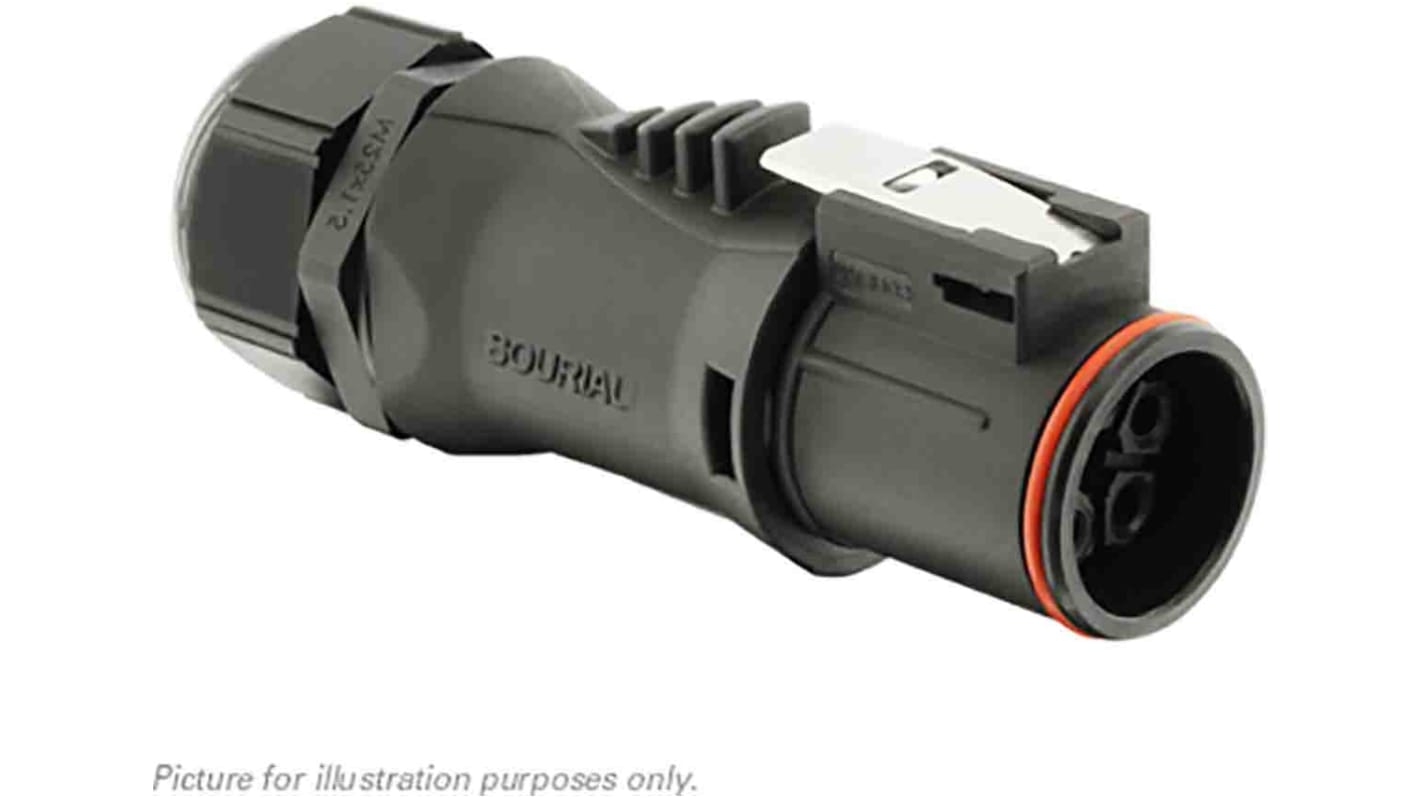 Souriau Circular Connector, 5 Contacts, Cable Mount, Plug, Female, IP68, IP69K, UTL Series