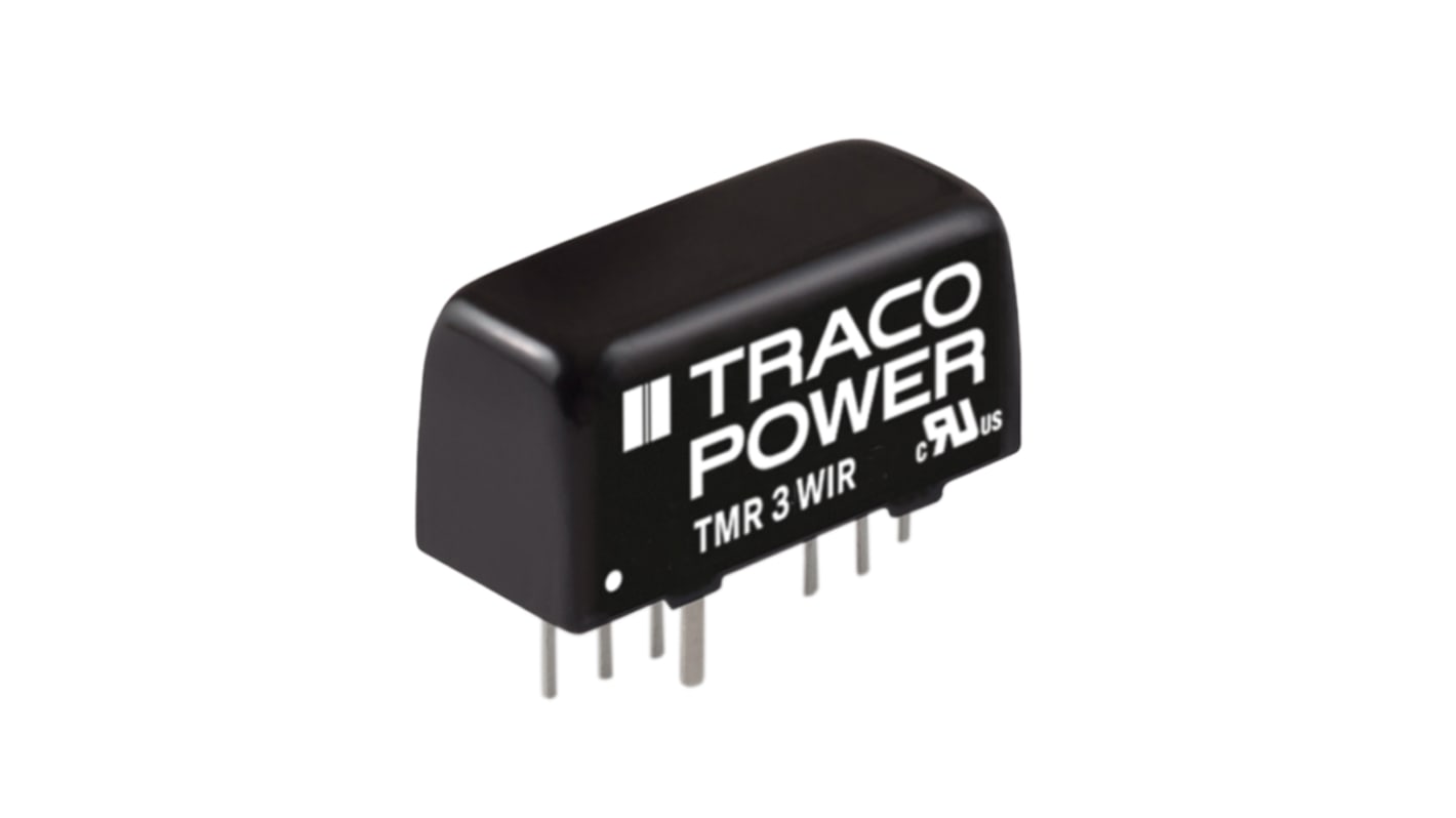 Przetwornica DC-DC, 3W, Uwe 18 → 75 V DC, Uwy 3.3V dc, Iwy 700mA Tak, TRACOPOWER