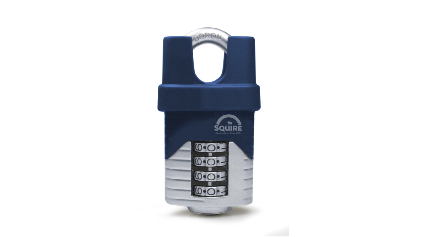Squire Combination Weatherproof Die Cast Combination Padlock, 8mm Shackle, 26mm Body