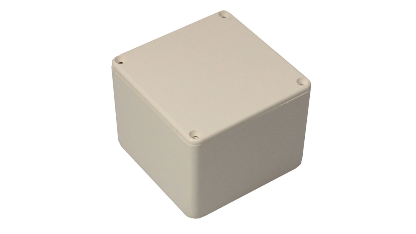 RS PRO White ABS Enclosure, White Lid, 55 x 55 x 42mm