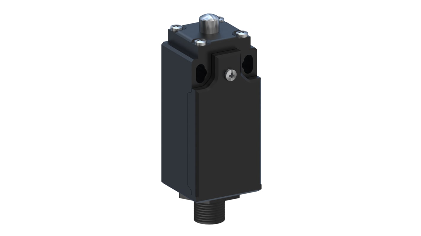 RS PRO Plunger Limit Switch, NO/NC, IP65, DPST, Plastic Housing, 400V ac Max, 10A Max