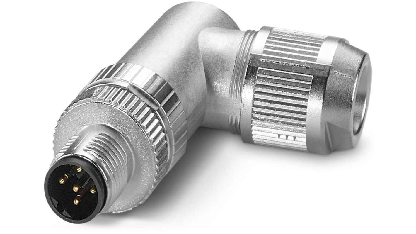 Phoenix Contact Circular Connector, 5 Contacts, Cable Mount, M12 Connector, Plug, Male, IP65, IP67, SACC Series