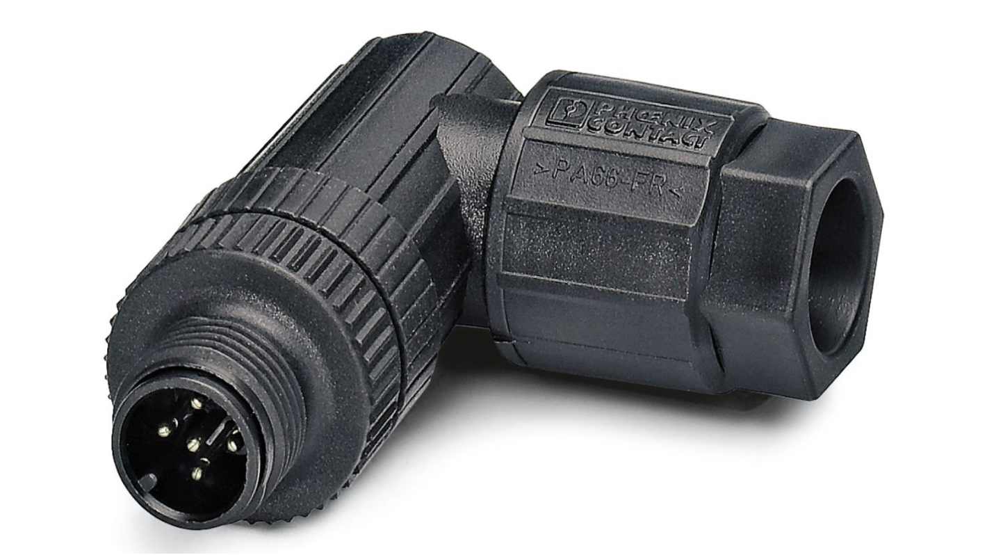 Phoenix Contact Circular Connector, 5 Contacts, Cable Mount, M12 Connector, Plug, Male, IP65, IP67, SACC Series
