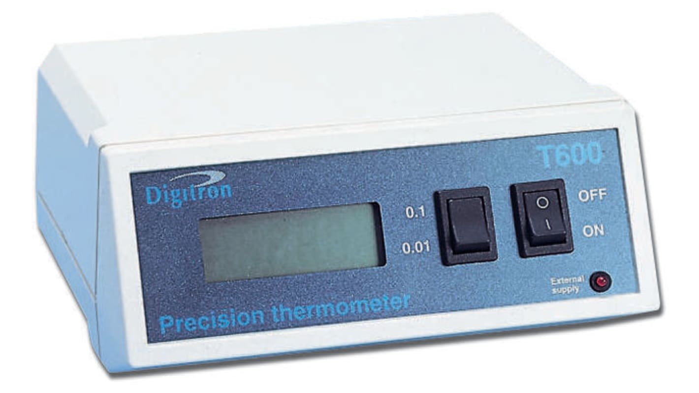 Digitron T600i Bench Digital Thermometer for Multipurpose Use, 1 Input(s), +200°C Max