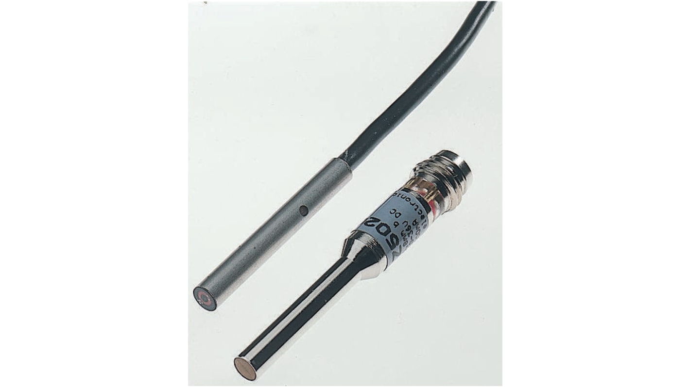 ifm electronic Inductive Barrel Proximity Sensor, 0.8 mm Detection, PNP NO, 10 → 36 V dc