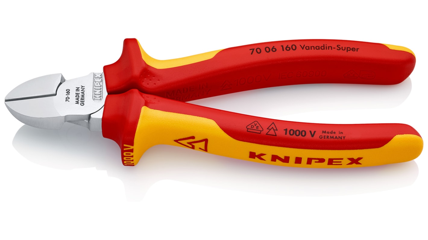 Knipex 70 06 160 VDE/1000V Insulated Side Cutters