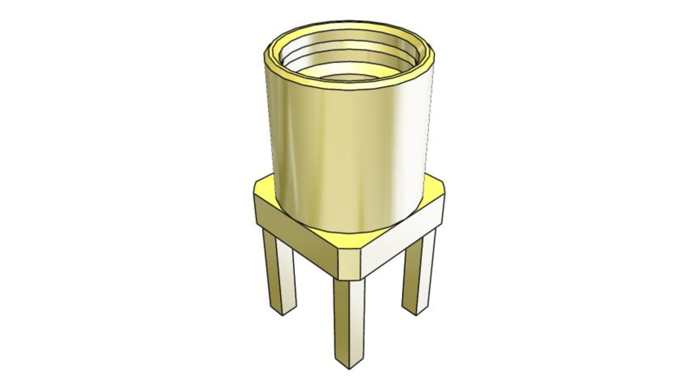 Samtec MMCX Series, Jack Through Hole MMCX Connector, 50Ω, Solder Termination, Straight Body