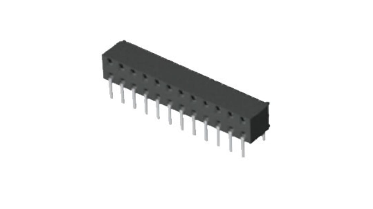 Gniazdo PCB 24 -pinowe 2 -rzędowe raster: 2mm typu płytka – płytka Proste Przewlekany