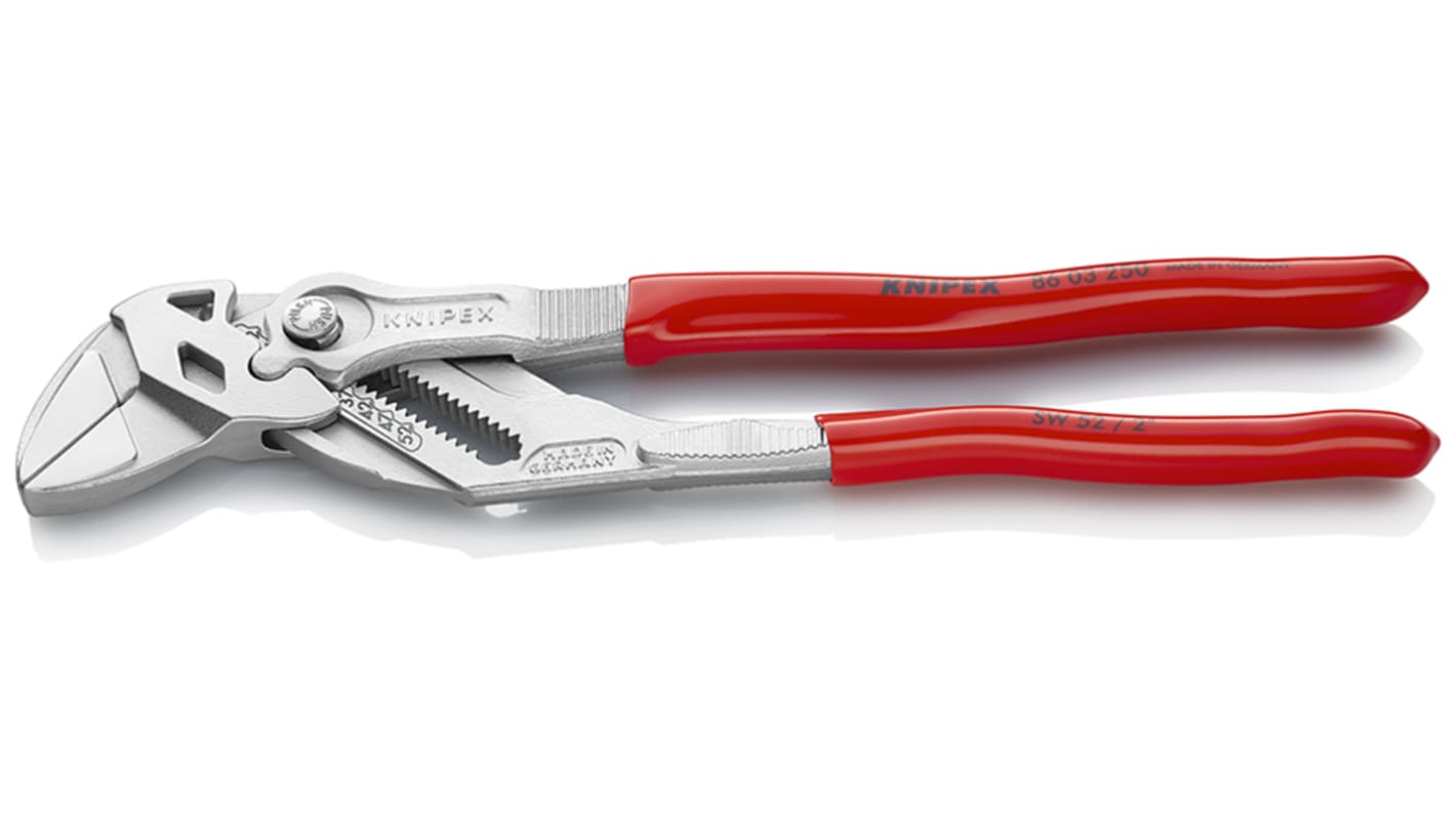 KNIPEX 86 06 250 SB VDE Pliers Wrench, 250mm (18129) | Draper Tools