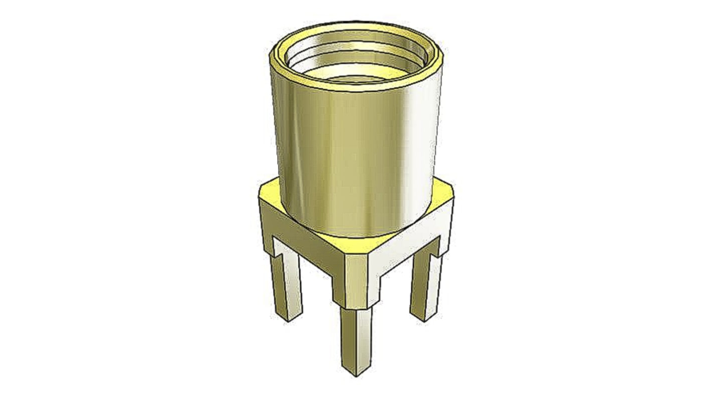 Samtec MMCX Series, Jack Surface Mount MMCX Connector, 50Ω, Solder Termination, Right Angle Body