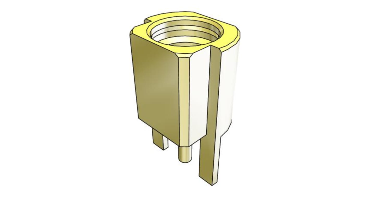 Samtec MMCX Series, Jack Edge Mount MMCX Connector, 50Ω, Solder Termination, Straight Body