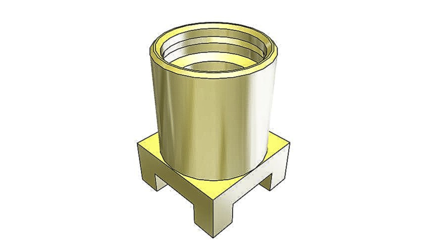 Samtec MMCX Series, Jack Surface Mount MMCX Connector, 50Ω, Solder Termination, Straight Body