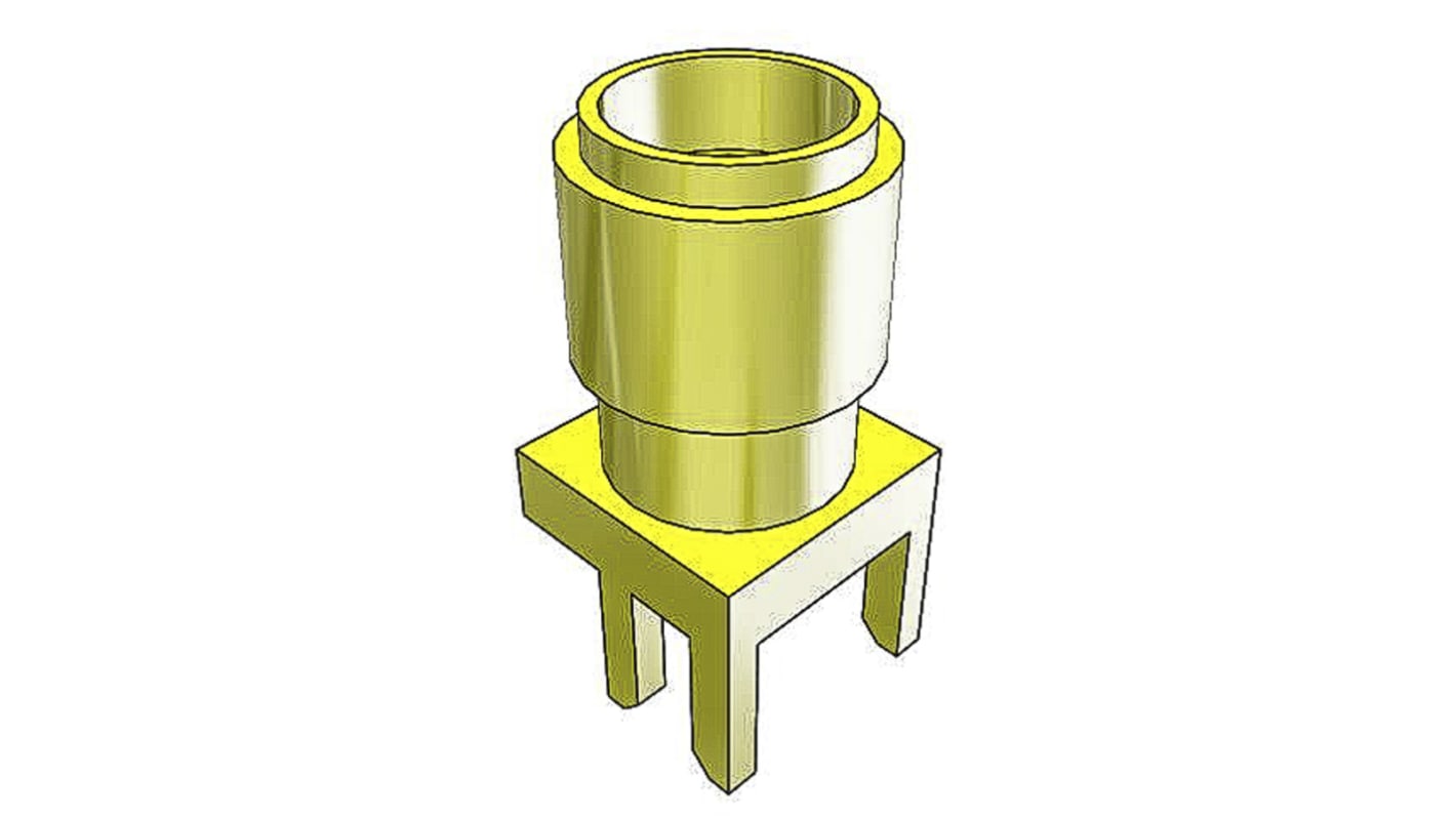 Samtec SMA Series, Jack Edge Mount SMA Connector, 50Ω, Solder Termination, Straight Body