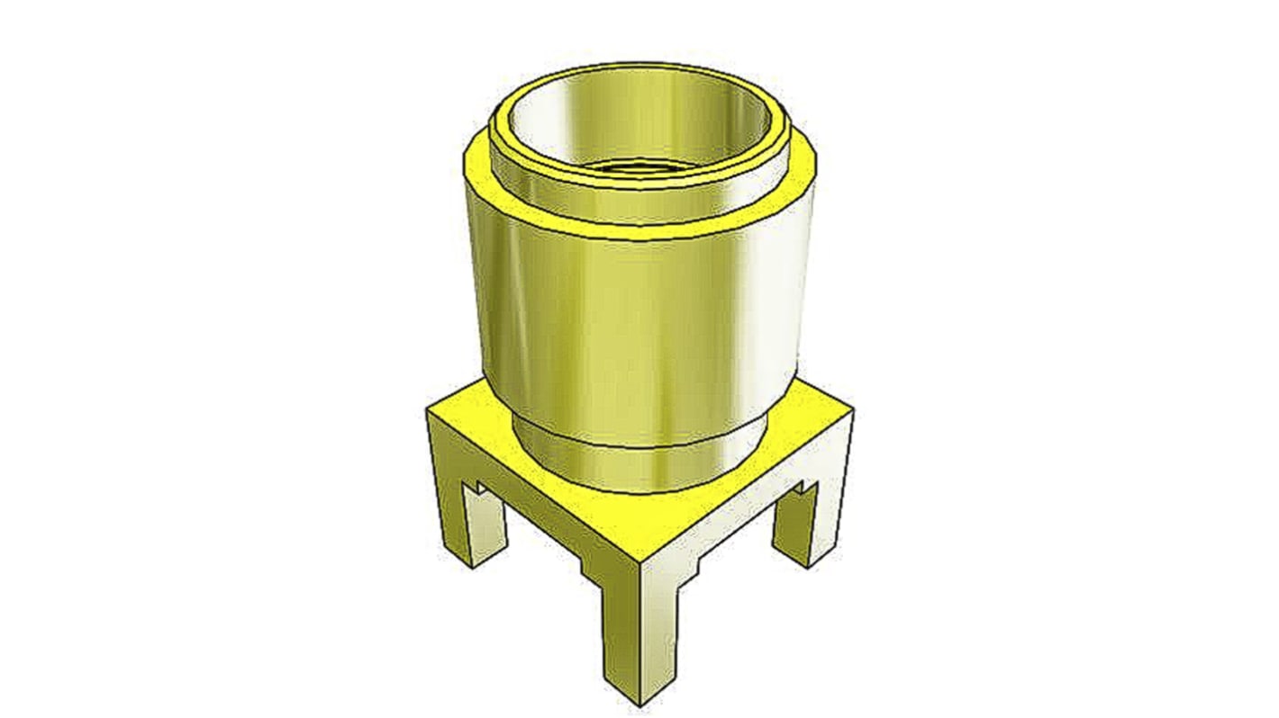 Samtec SMA Series, Jack Surface Mount SMA Connector, 50Ω, Solder Termination, Straight Body