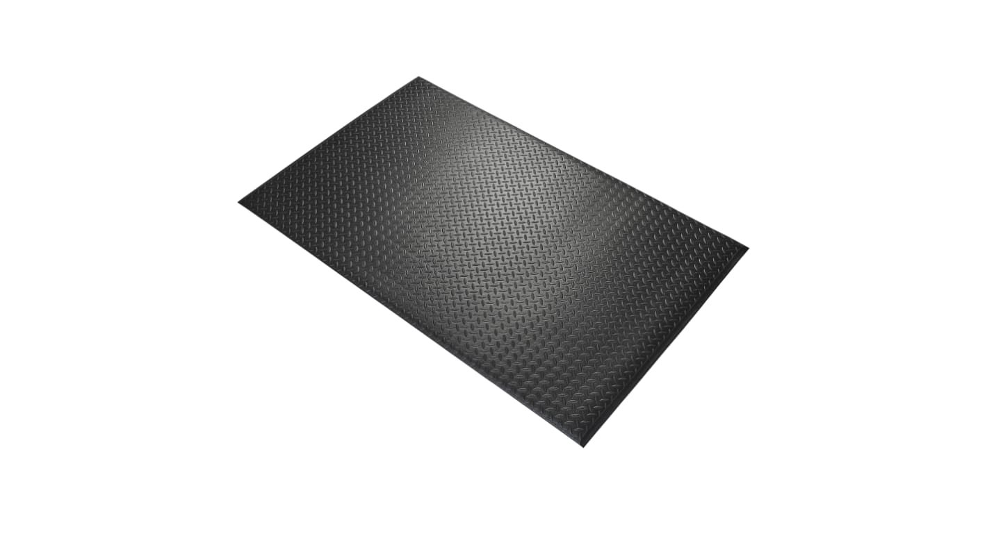 RS PRO Orthomat® Diamond PVC Foam Anti-Fatigue Mat, 0.9m x 1.5m x 9.5mm