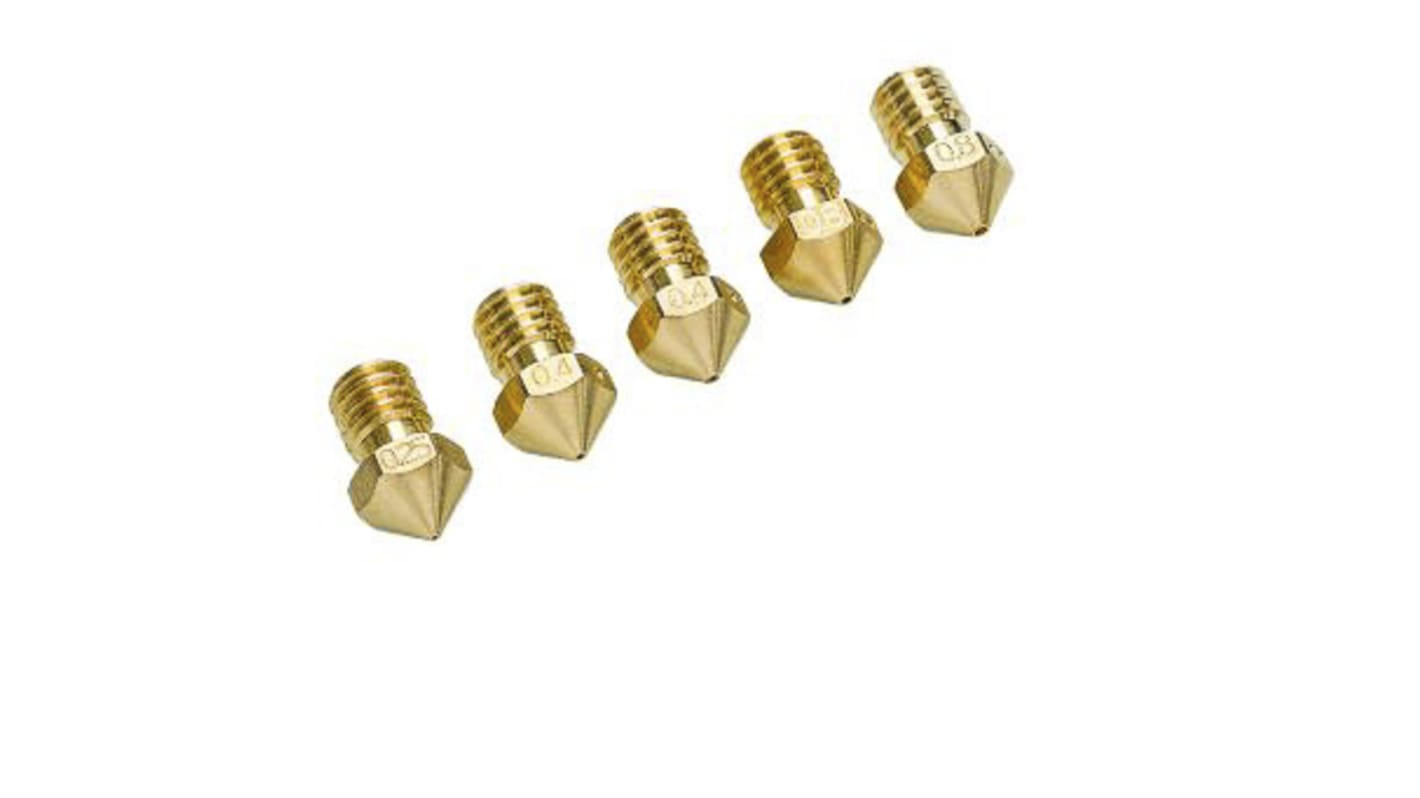 Ultimaker Nozzle Kit for use with Ultimaker 2+ / Olsson Block 0.25 mm, 0.4 mm, 0.6 mm, 0.8 mm