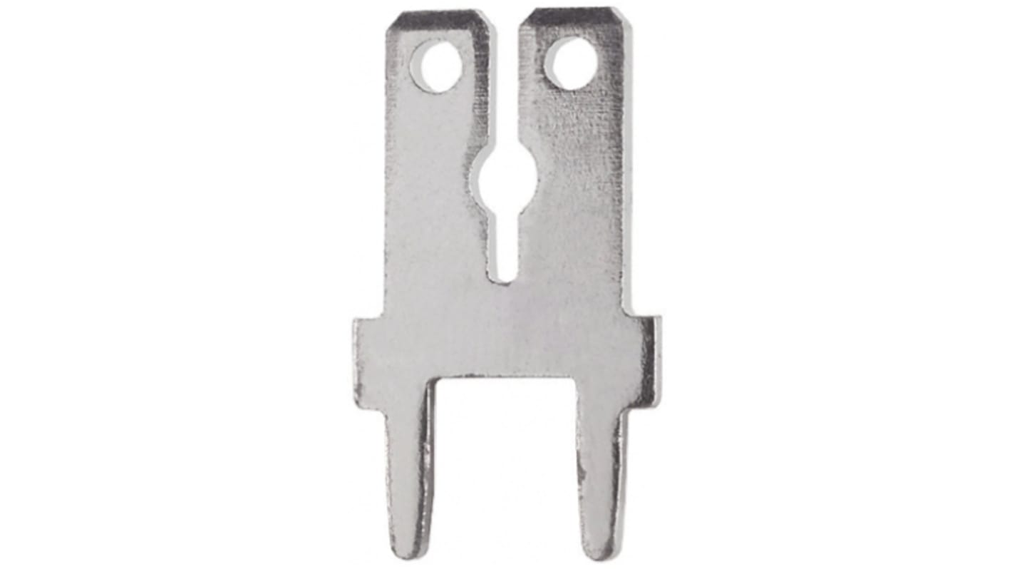 Keystone PC QUICK-FIT Uninsulated Male Spade Connector, PCB Tab, 6.35 x 0.81mm Tab Size