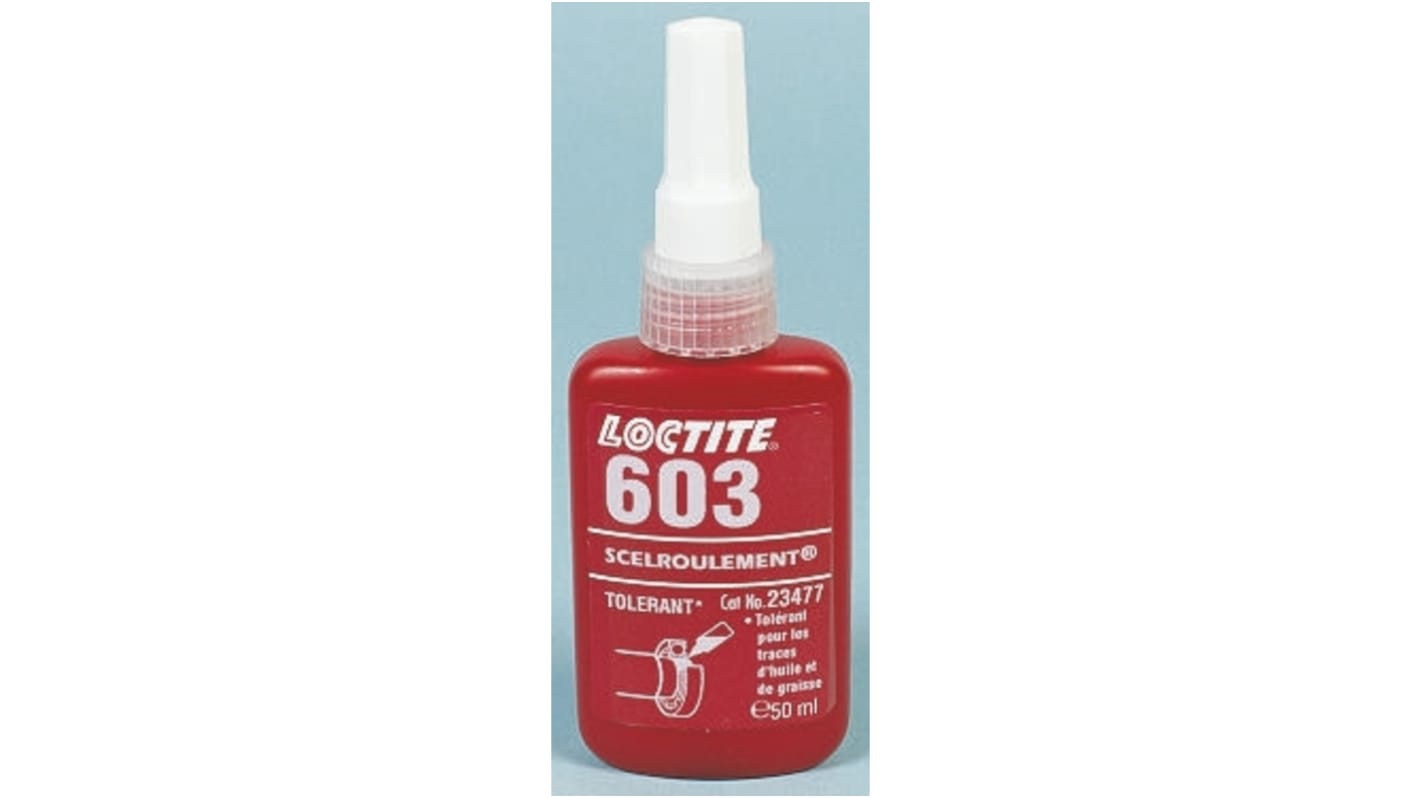 Pâte à joints Loctite 603 verte, Force Haute, Flacon avec Liquide 50 ml, -55 → +150 °C