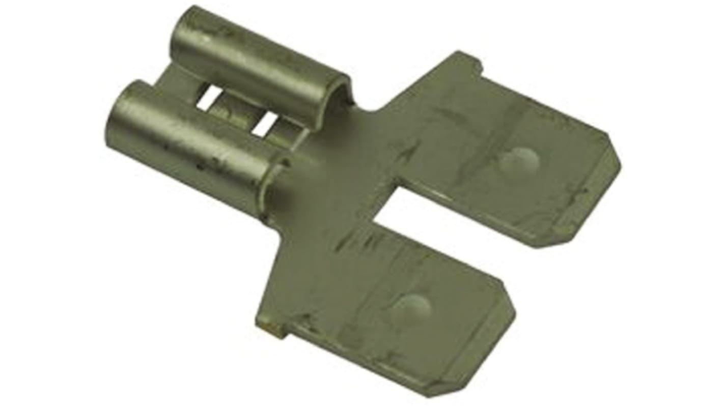 TE Connectivity Female to Male Spade Connector, Adapter, 6.35 x 0.81mm Tab Size