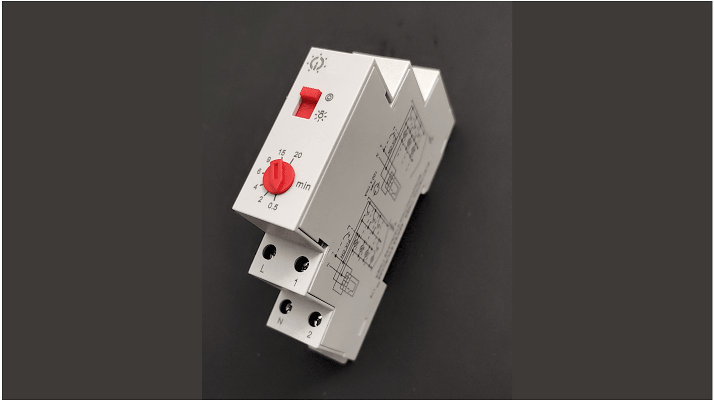 Interruttore temporizzato RS PRO, 1 N/A, 230 V ca, 1 canale