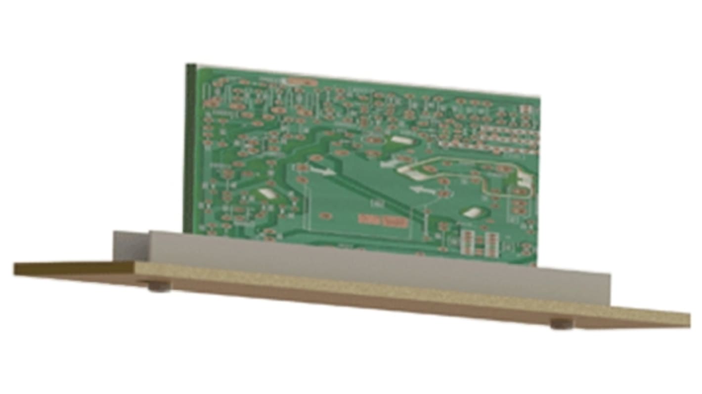 Essentra PCB Card Guide Vertical Mount 76.2mm Long, 1.6mm Thick Max.