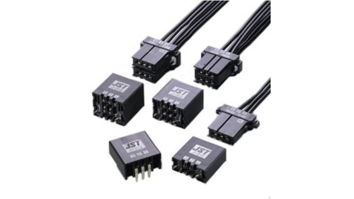 JST JFA J300 Series Top Entry Through Hole PCB Header, 10 Contact(s), 3.81mm Pitch, 1 Row(s), Shrouded