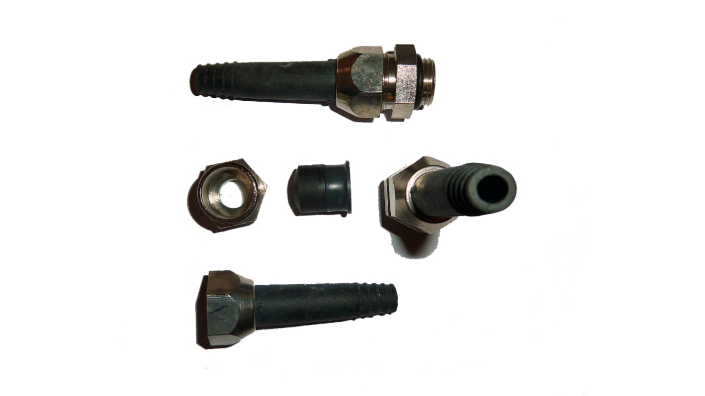 SES Sterling A1 Series Metallic Nickel Plated Brass Cable Gland, PG9 Thread, 6mm min., 8.8mm max., IP68