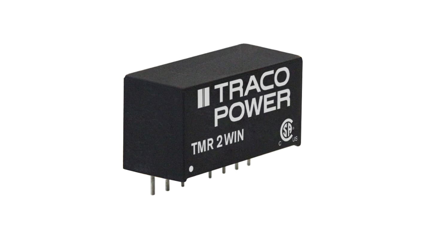 TRACOPOWER TMR 2WIN DC/DC-Wandler 2W 12 V dc IN, 12V dc OUT / 167mA Durchsteckmontage 1.5kV dc isoliert