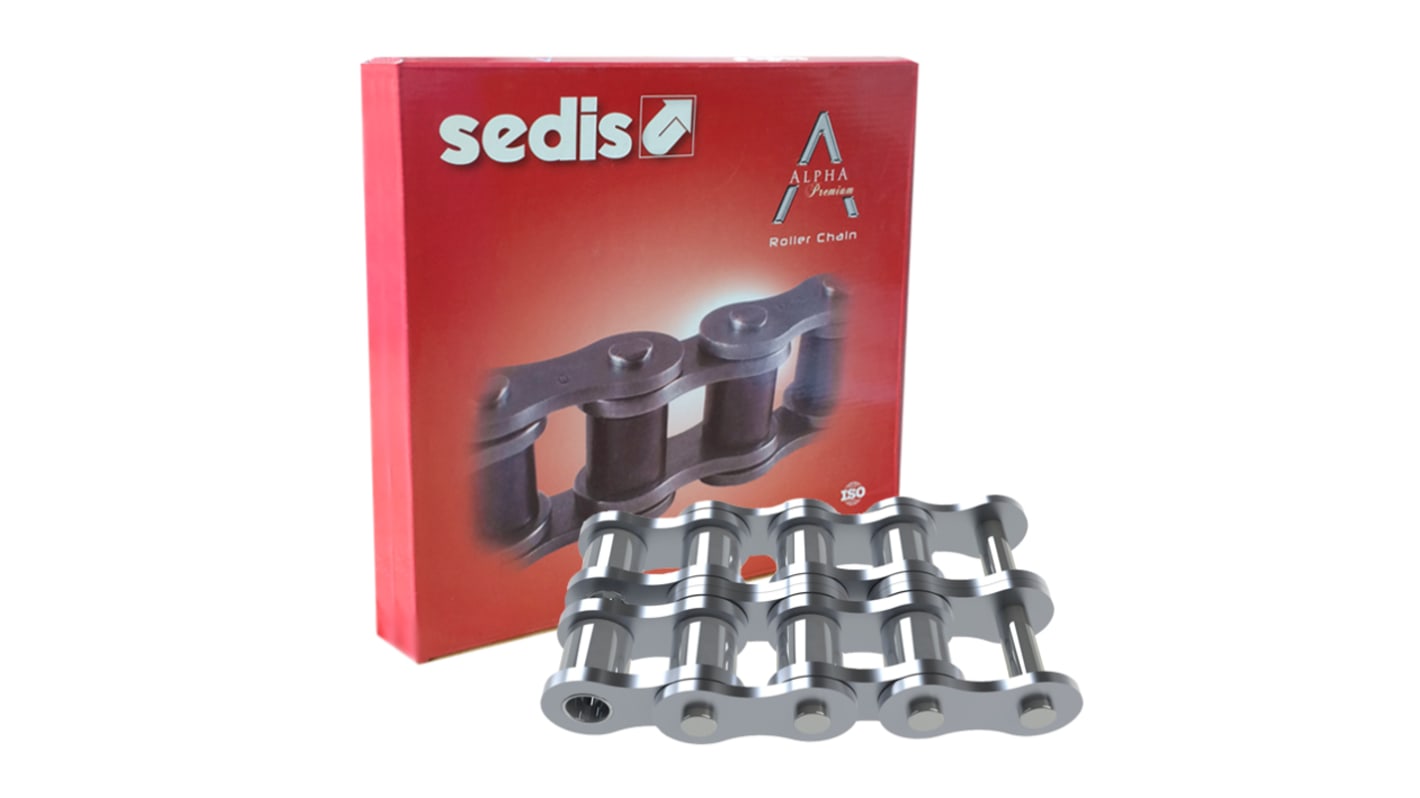 Sedis 10B-2 Duplex Roller Chain, 5m, ALPHA