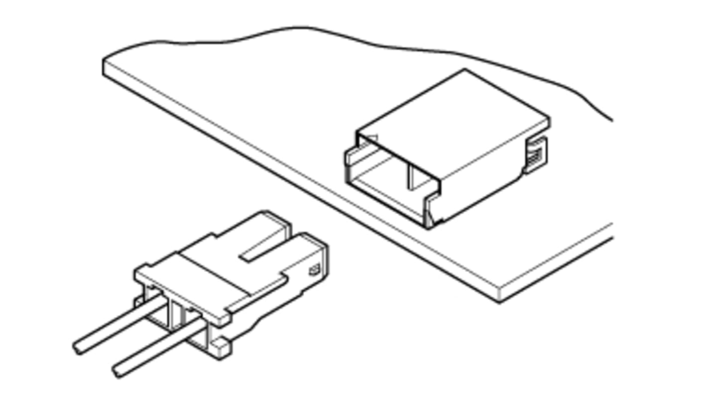 JST BHS Series Right Angle Surface Mount PCB Header, 2 Contact(s), 3.5mm Pitch, 1 Row(s), Shrouded