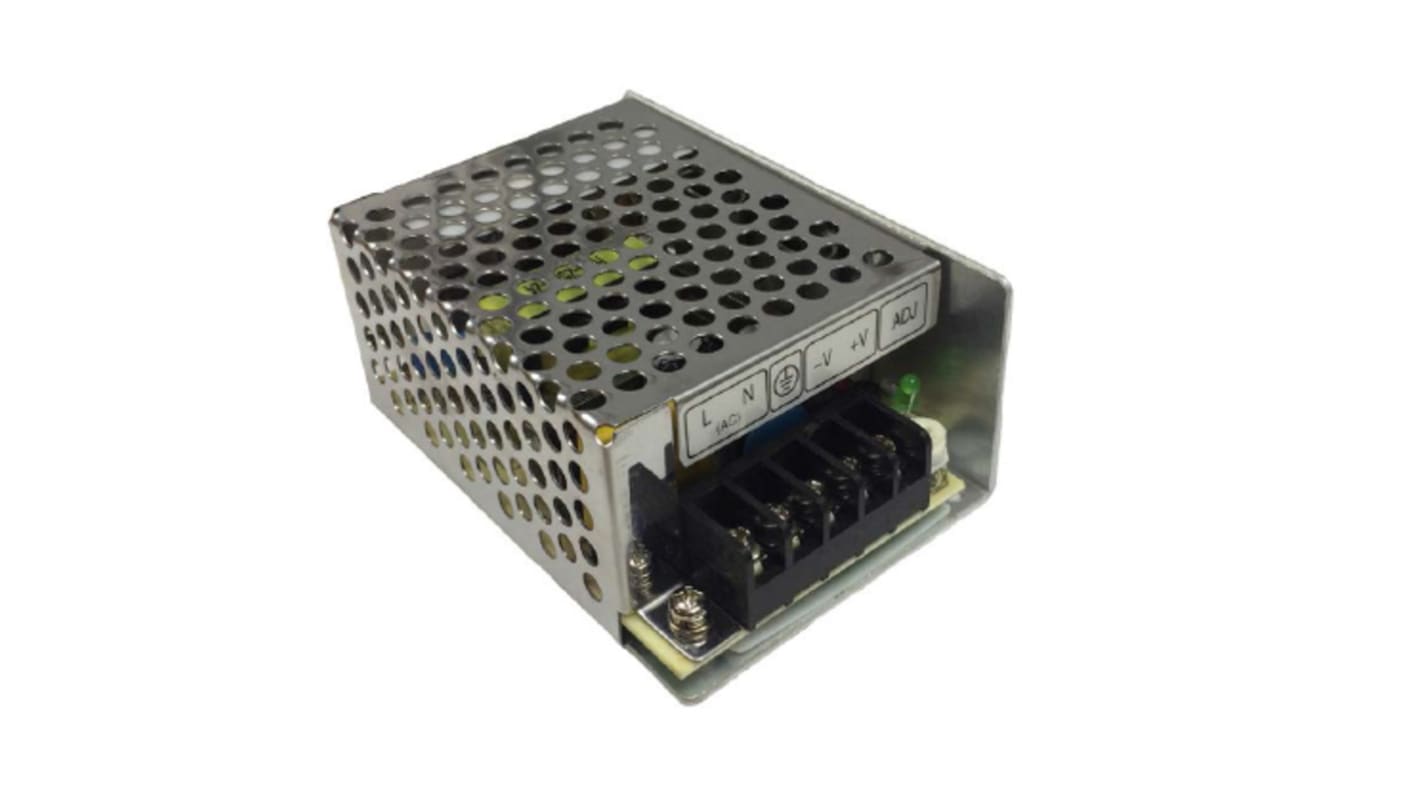 RS PRO Switching Power Supply, 12V dc, 2.1A, 25.2W, 1 Output, 88 → 264V ac Input Voltage