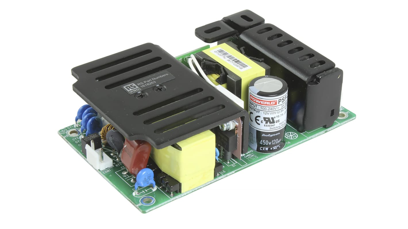 Alimentation à découpage, RS PRO 201.6W, 1 sortie à 24V c.c. 8.1A