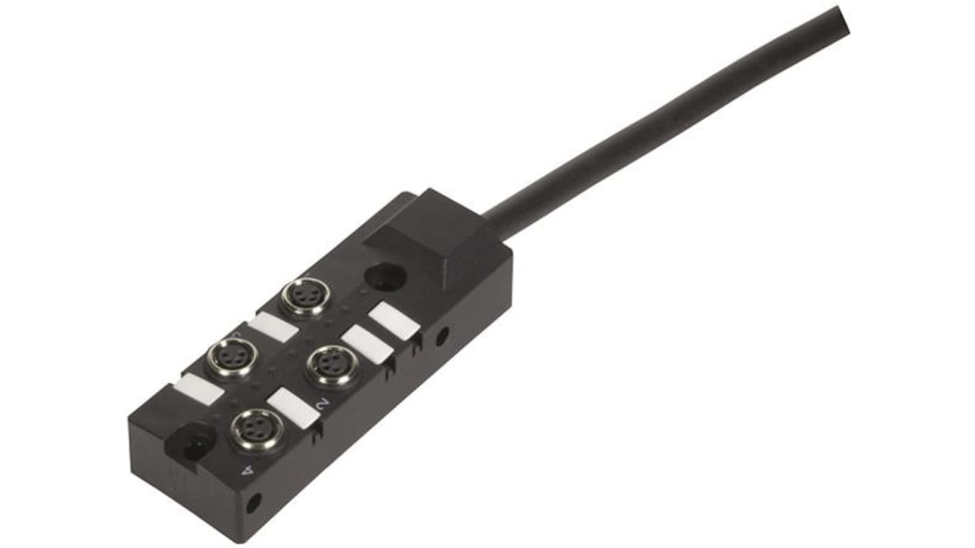センサ / アクチュエータボックス Harting Har-SAB, 4 ポート 4 極 M8 ソケット
