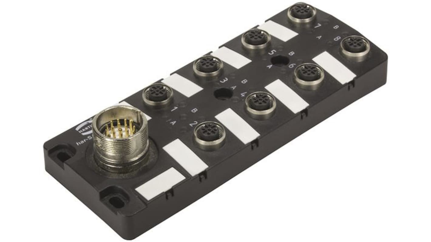 HARTING Har-SAB Series Distribution Unit, M12, 5 way, 8 port