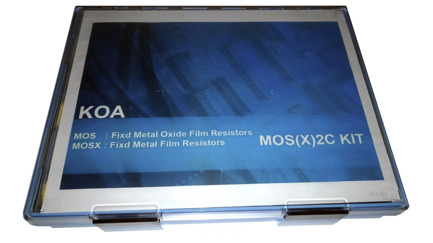 KOA, MOSX Metal Oxide, Through Hole 47 Resistor Kit, with 1175 pieces, 0.1 Ω → 100 kΩ