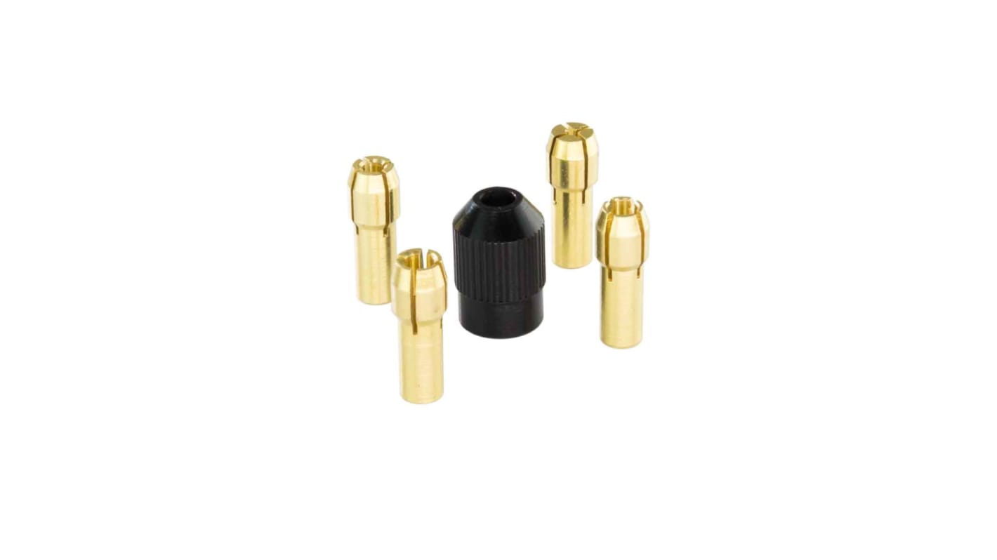 RS PRO 5-Piece Collet Set, for use with Miniature Drills